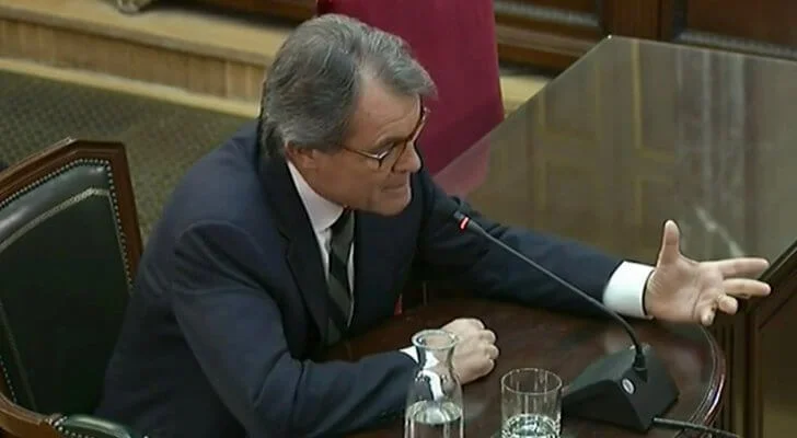 Artur Mas testifying in the Supreme Court on 27 February 2019. Artur-Mas-728x400.jpg