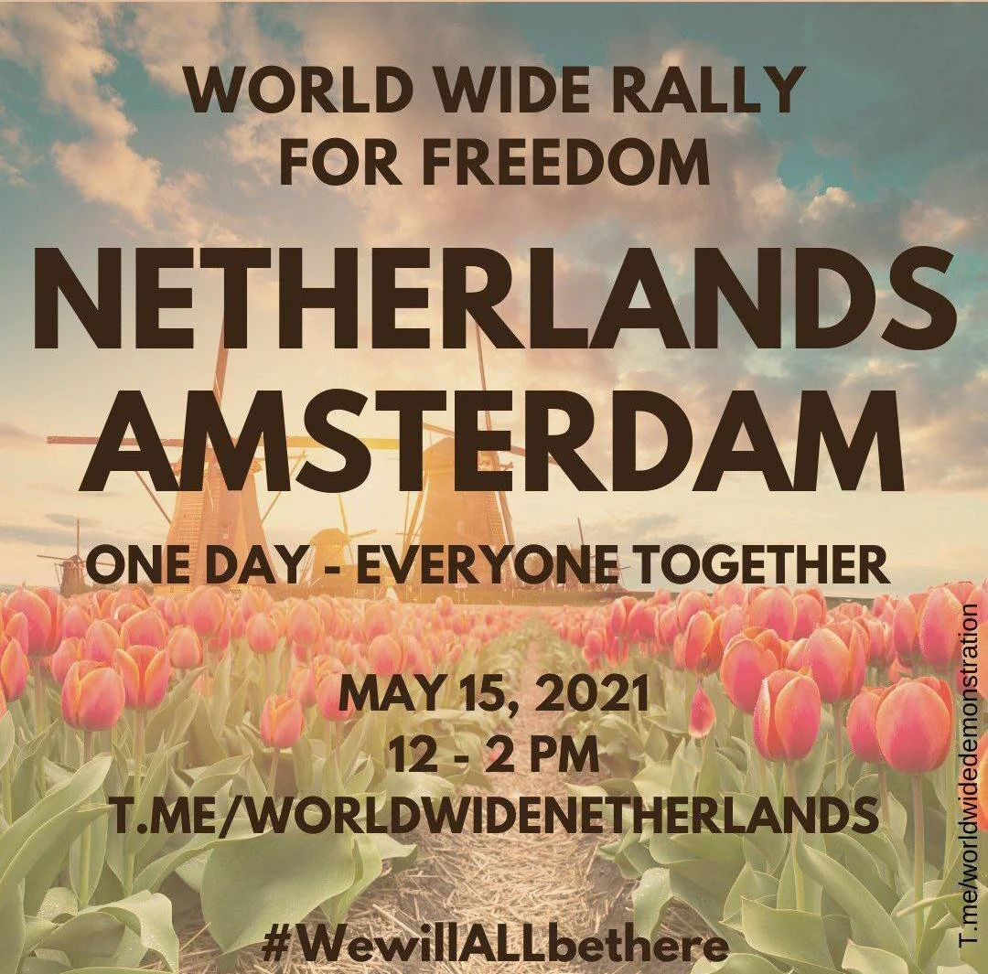 World Wide Demonstration - Amsterdam, 15 mei 2021