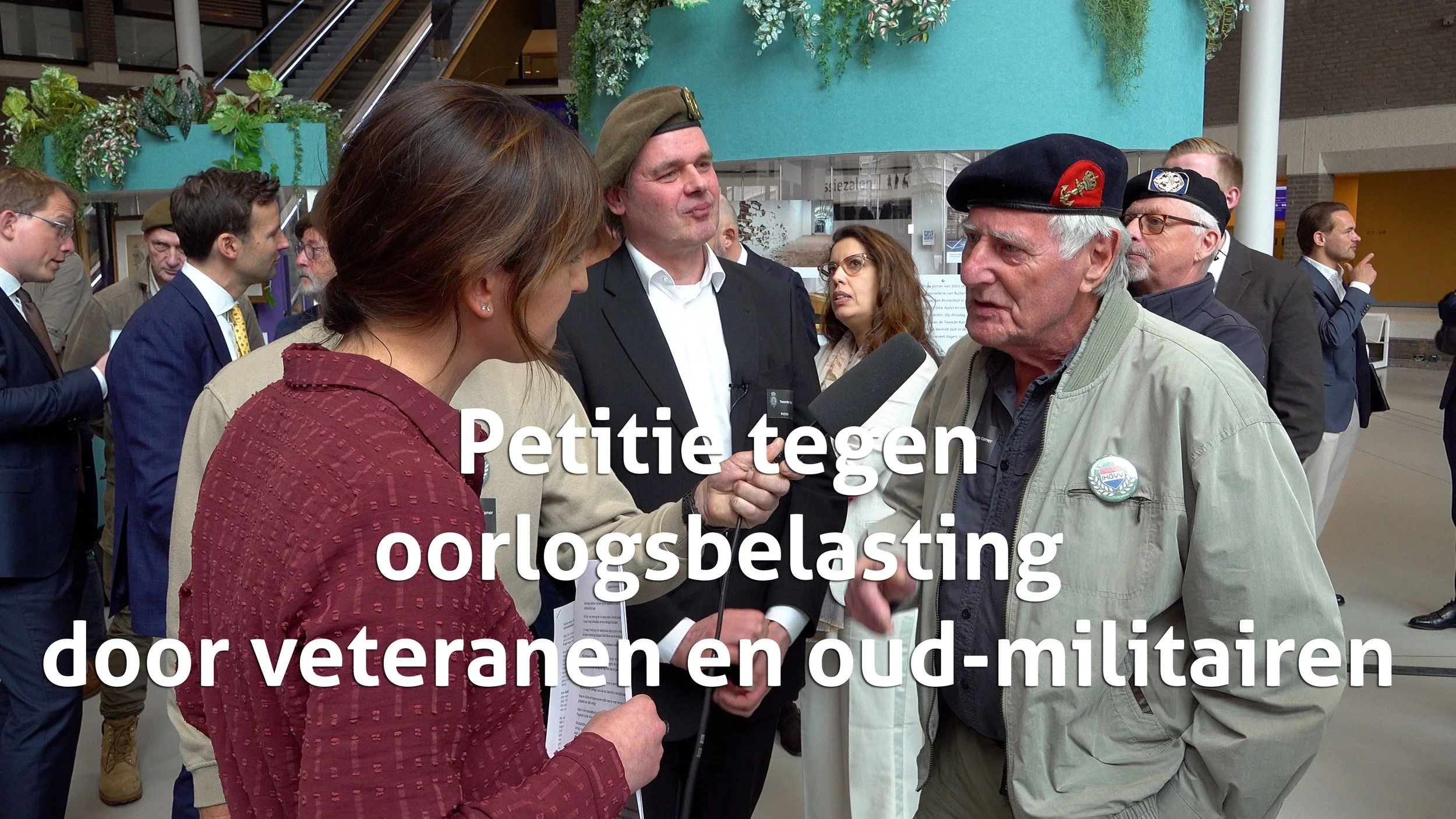 Petitie van veteranen en oud-militairen tegen de vrijheidsbijdrage, aan de Tweede Kamercommissie Defensie