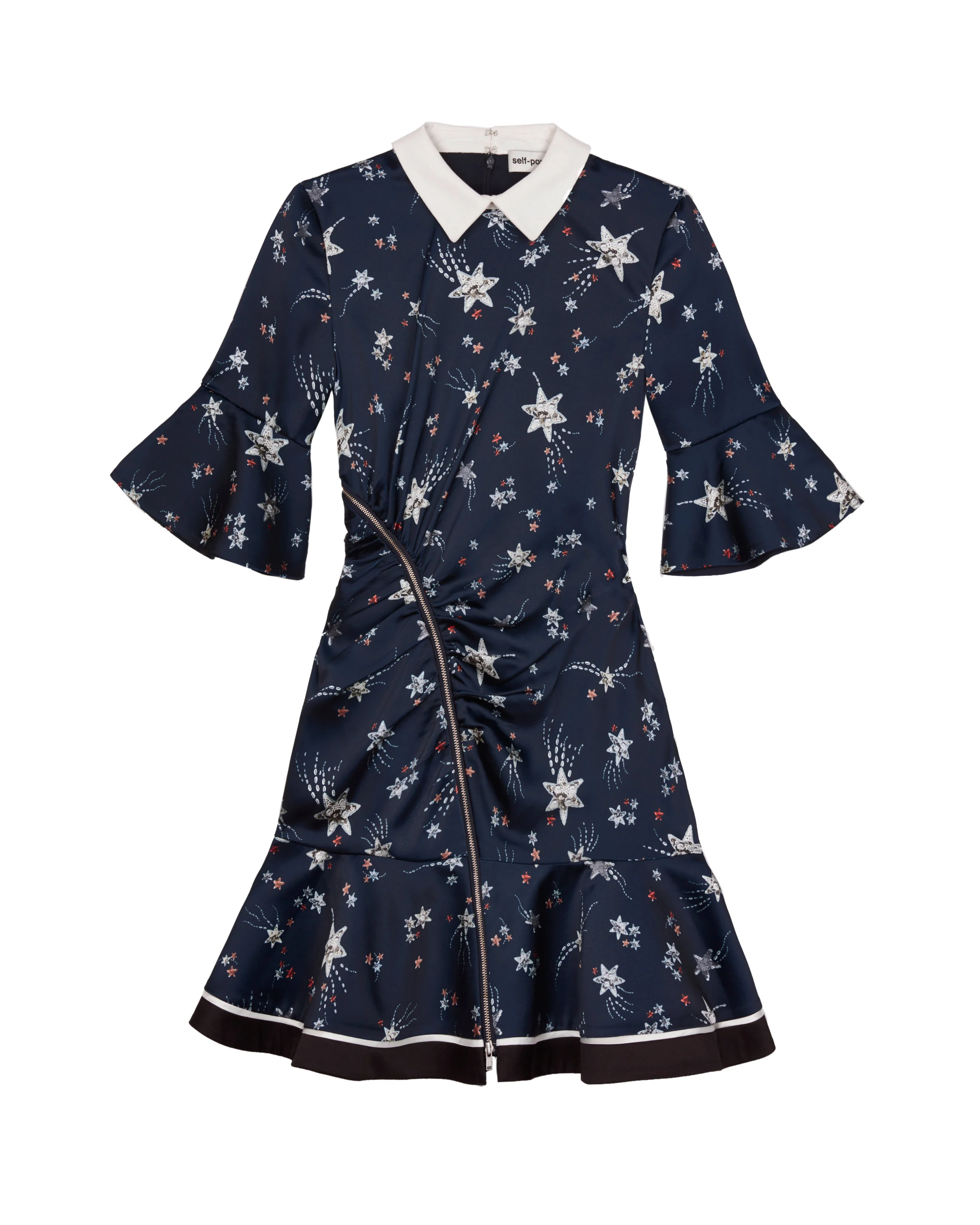 Self-Portrait 星星拉鍊造型小洋裝