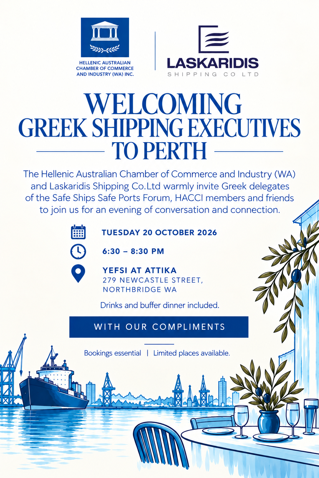 Welcoming Greek Shipping Executives To Perth