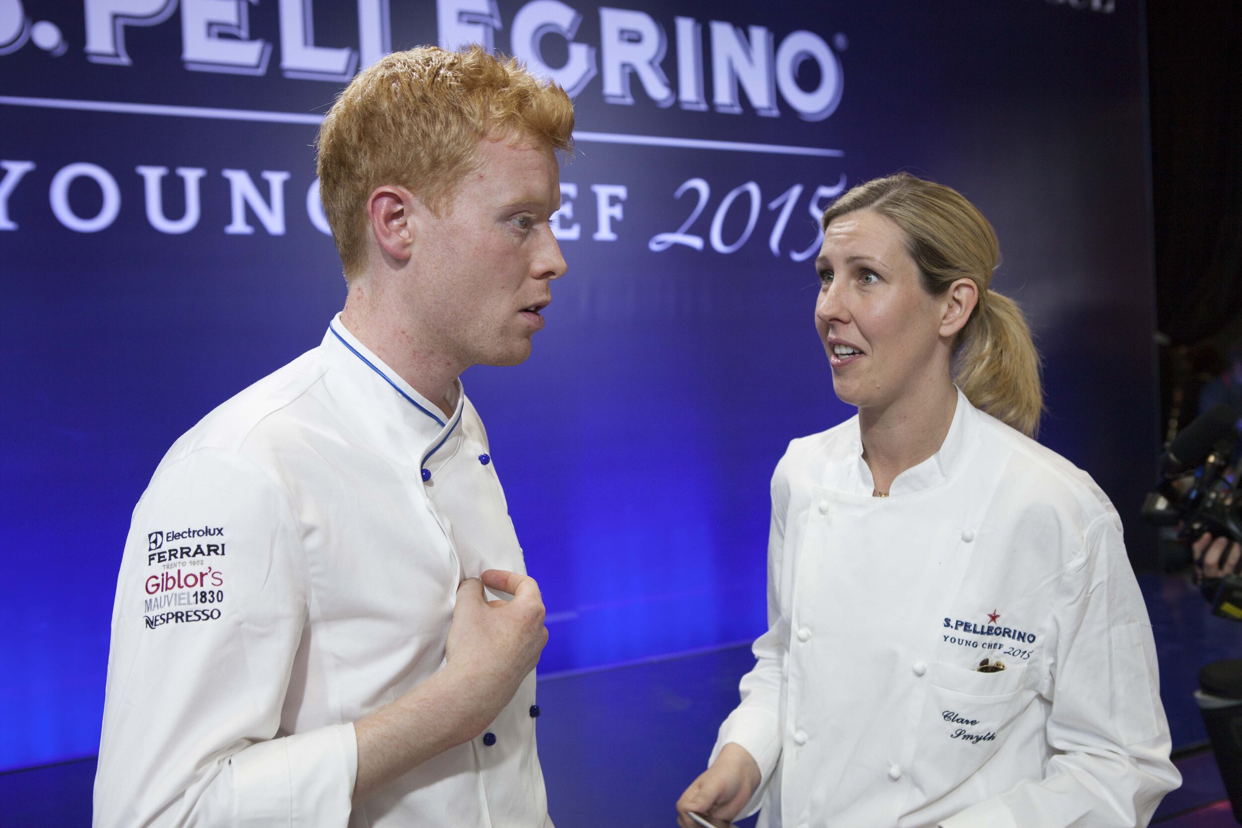 Mark and mentor Clare Smyth MBE at SPYC 2015