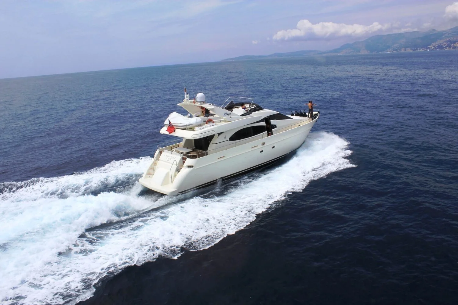 A French Riviera Yacht Charter On The 22M Azimut Fly LADY