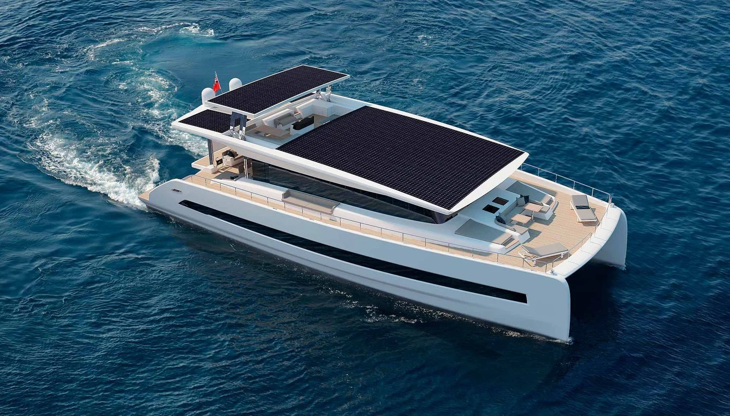 Meet Silent 80, an exquisite solar-powered catamaran 