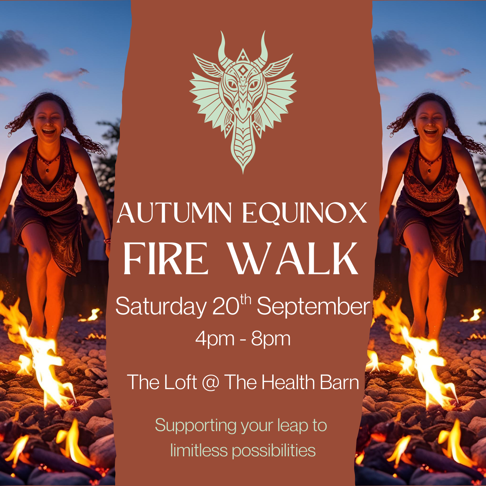 Autumn Equinox Fire Walk — The Health Barn