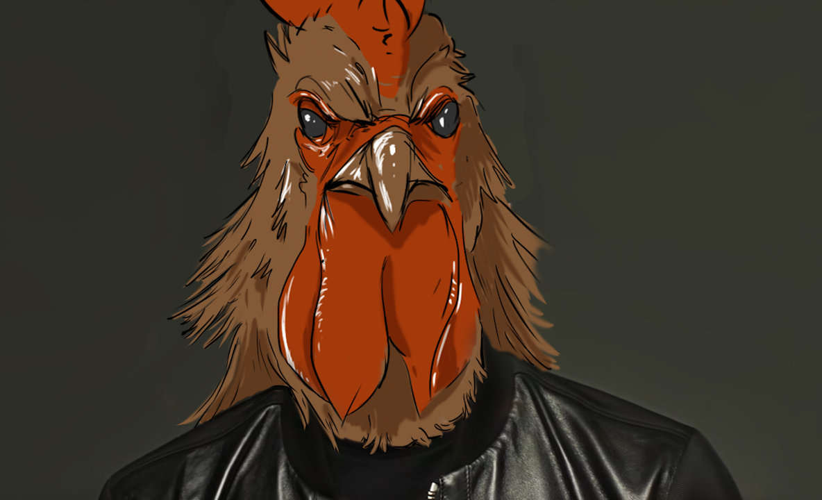 Behold:  Rooster Squatch!