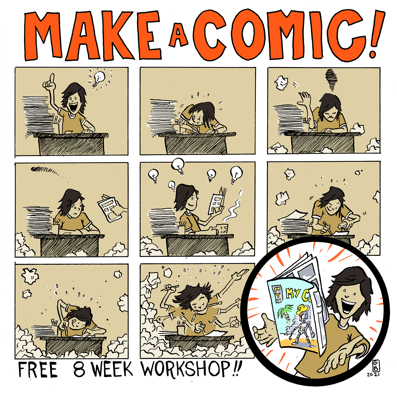 Make A Comic Class!  ...  Already FULL!!  Sorry.