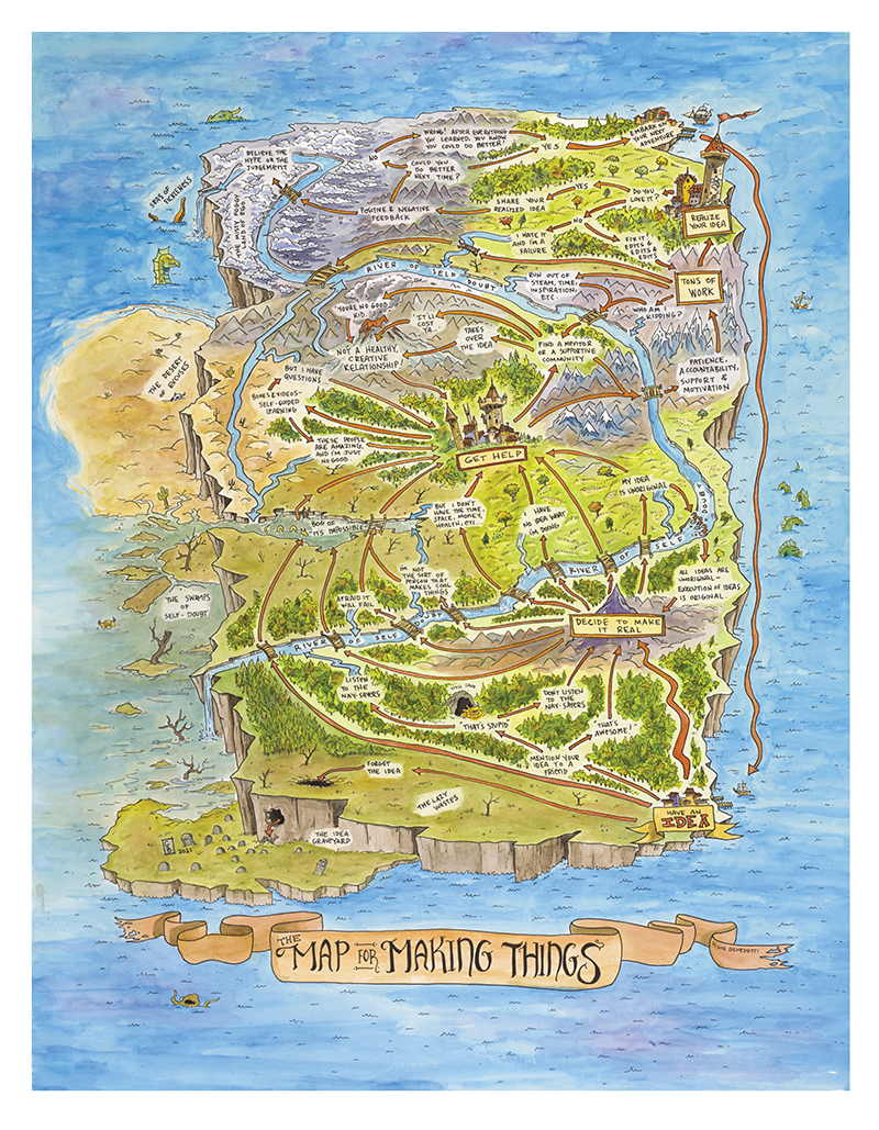 New Print in the Shop - The Map of Making Things!