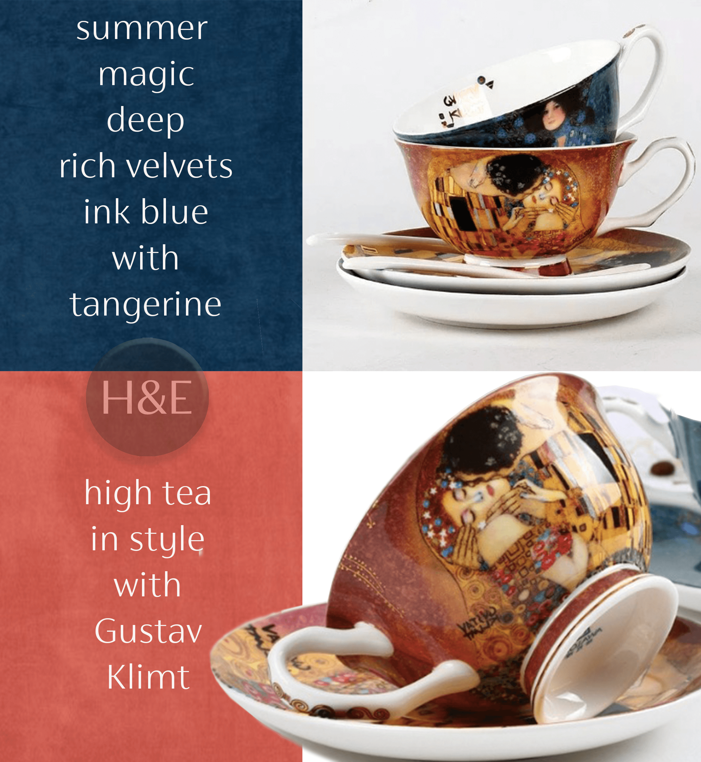 Gustav Klimt Tea Sets