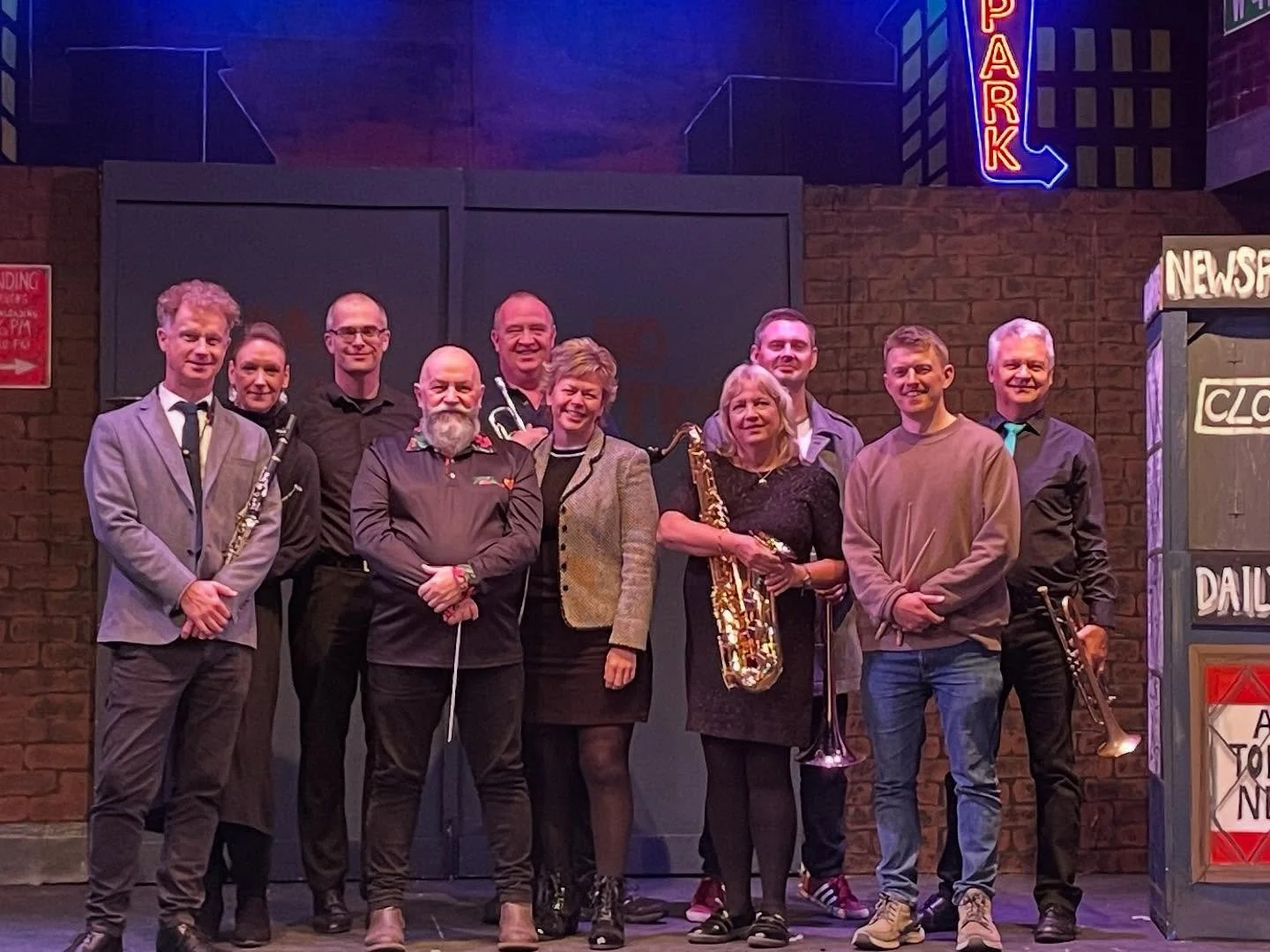 Meet the talented Guys &amp; Dolls Band! Did you know we have a live band that brings our productions to life? Here they are!

#liveband #musician #musicaltheatre #saffronwalden