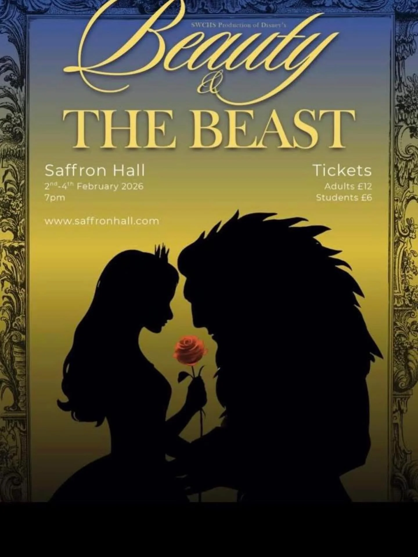 So many of our wonderful Youth Group are in this production at @weareswchs @saffronhallsw 

Get your tickets now:

https://www.saffronhall.com/whats-on/view/swchs-production-of-beauty-and-the-beast