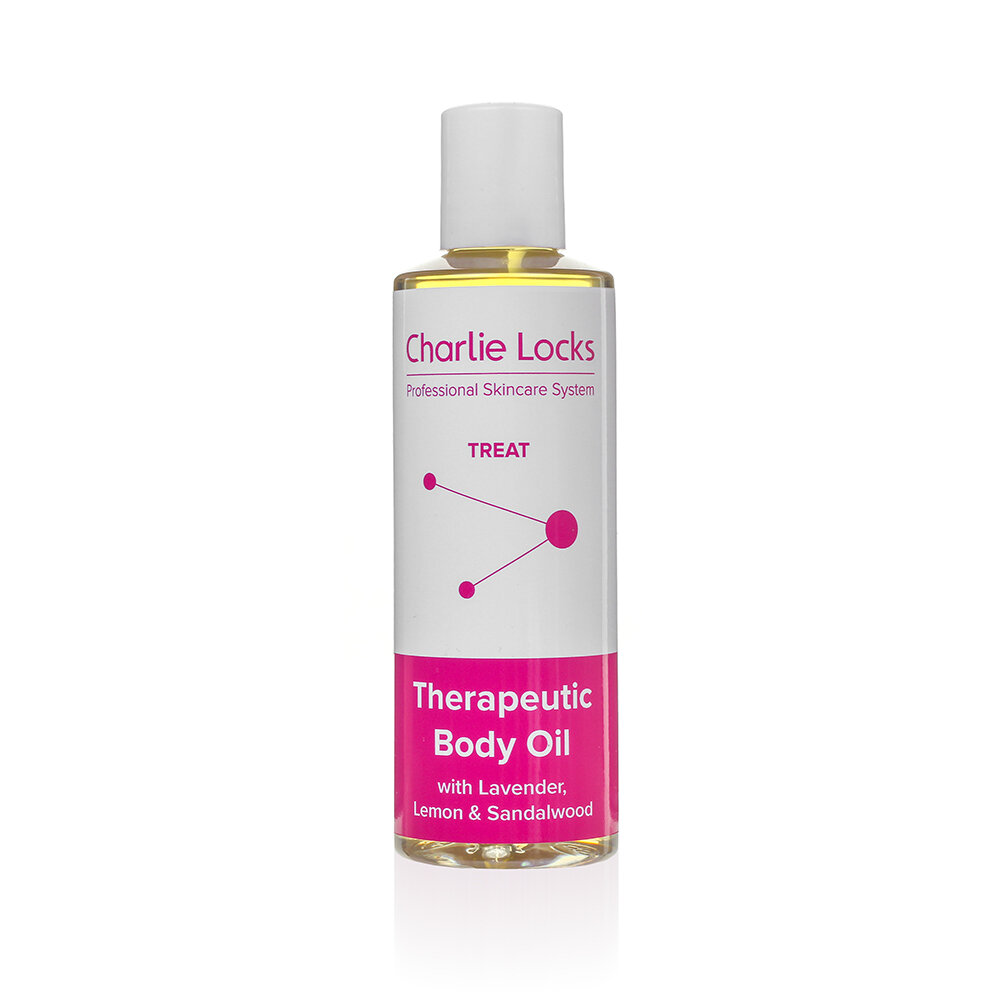 Therapeutic Body Oil with Lavender, Lemon and Sandalwood