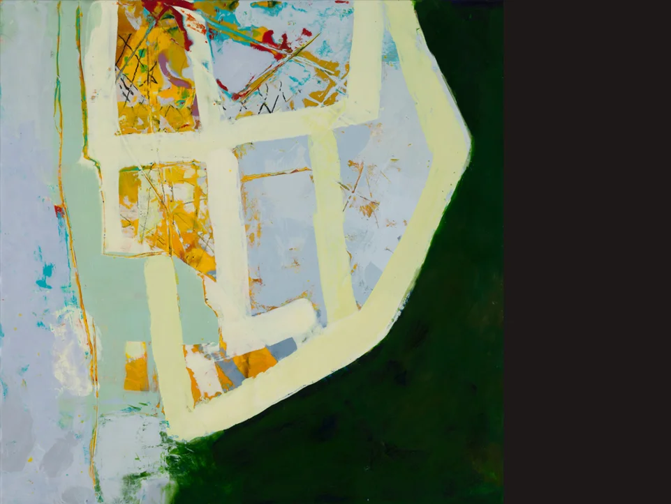 NYC kind of day24 x 24 encaustic 2017 .jpeg