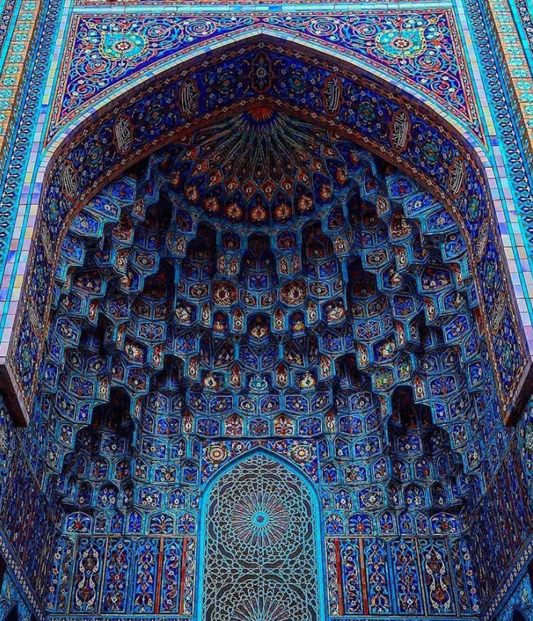 Mosaic Art of Islamic Mosque, Isfahan, Iran
