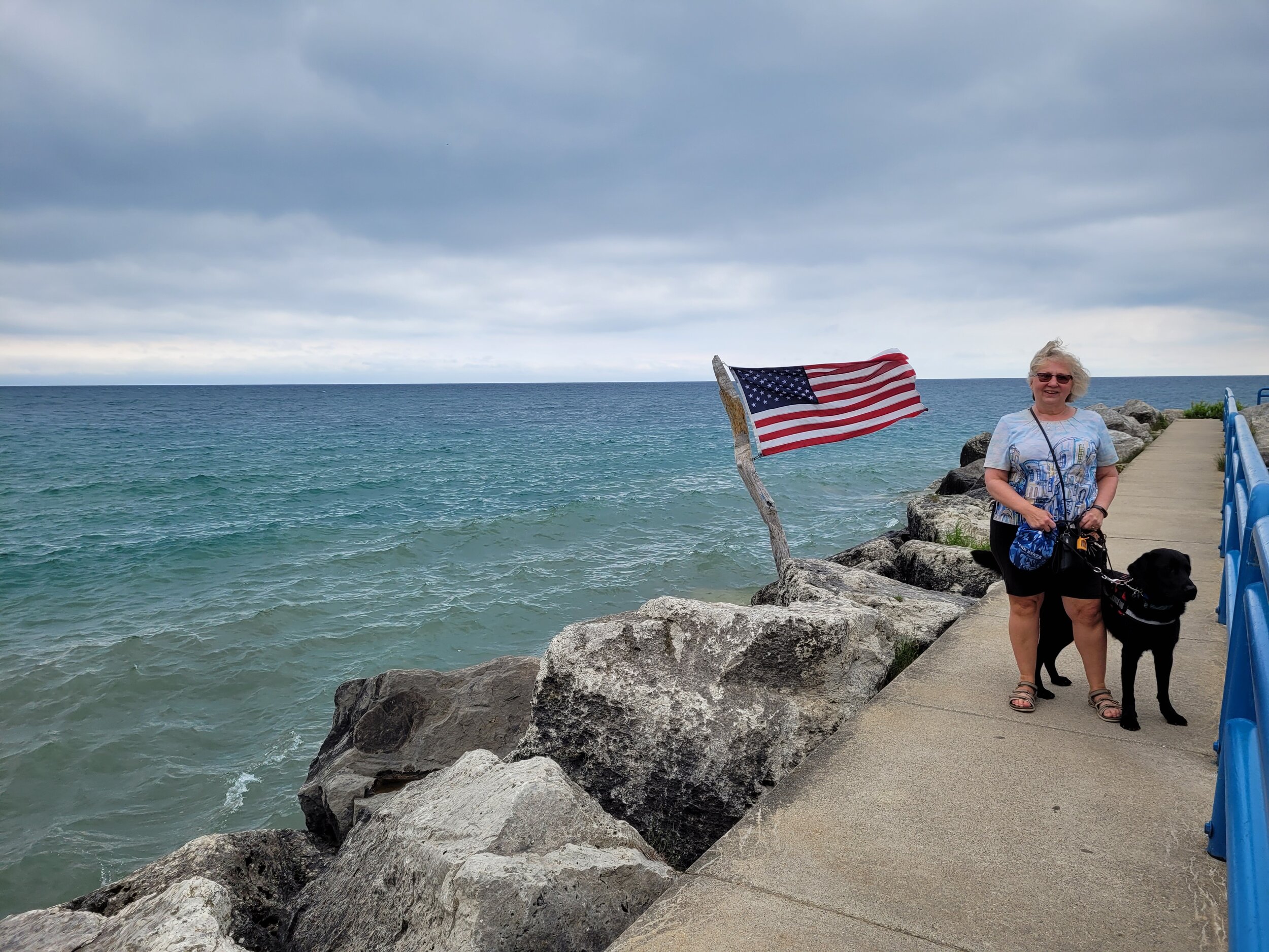 Trent and I along the water