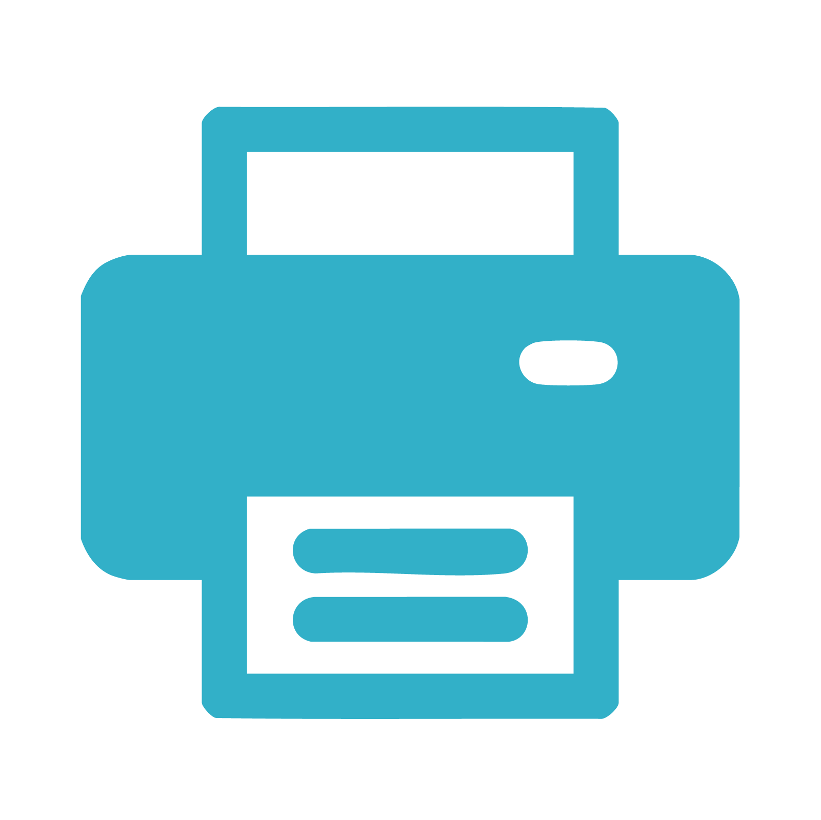 A blue icon of a multifunction printer or copier.
