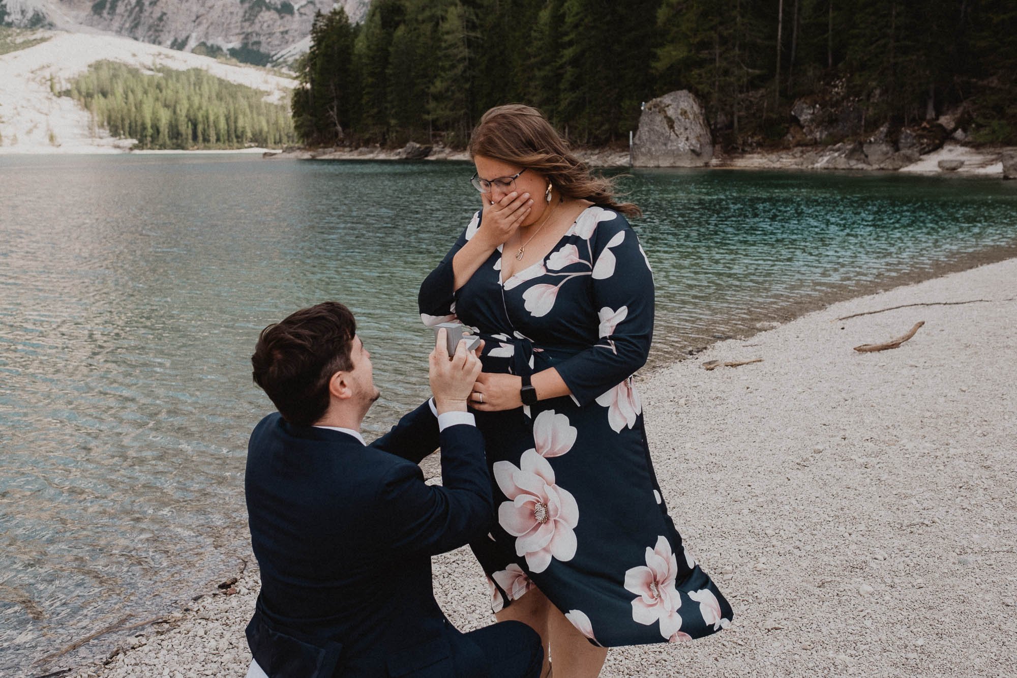 Wedding Proposal: Surprise @ Braies Lake