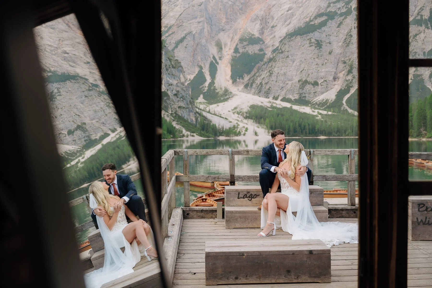 Sunrise Romance at Braies Lake