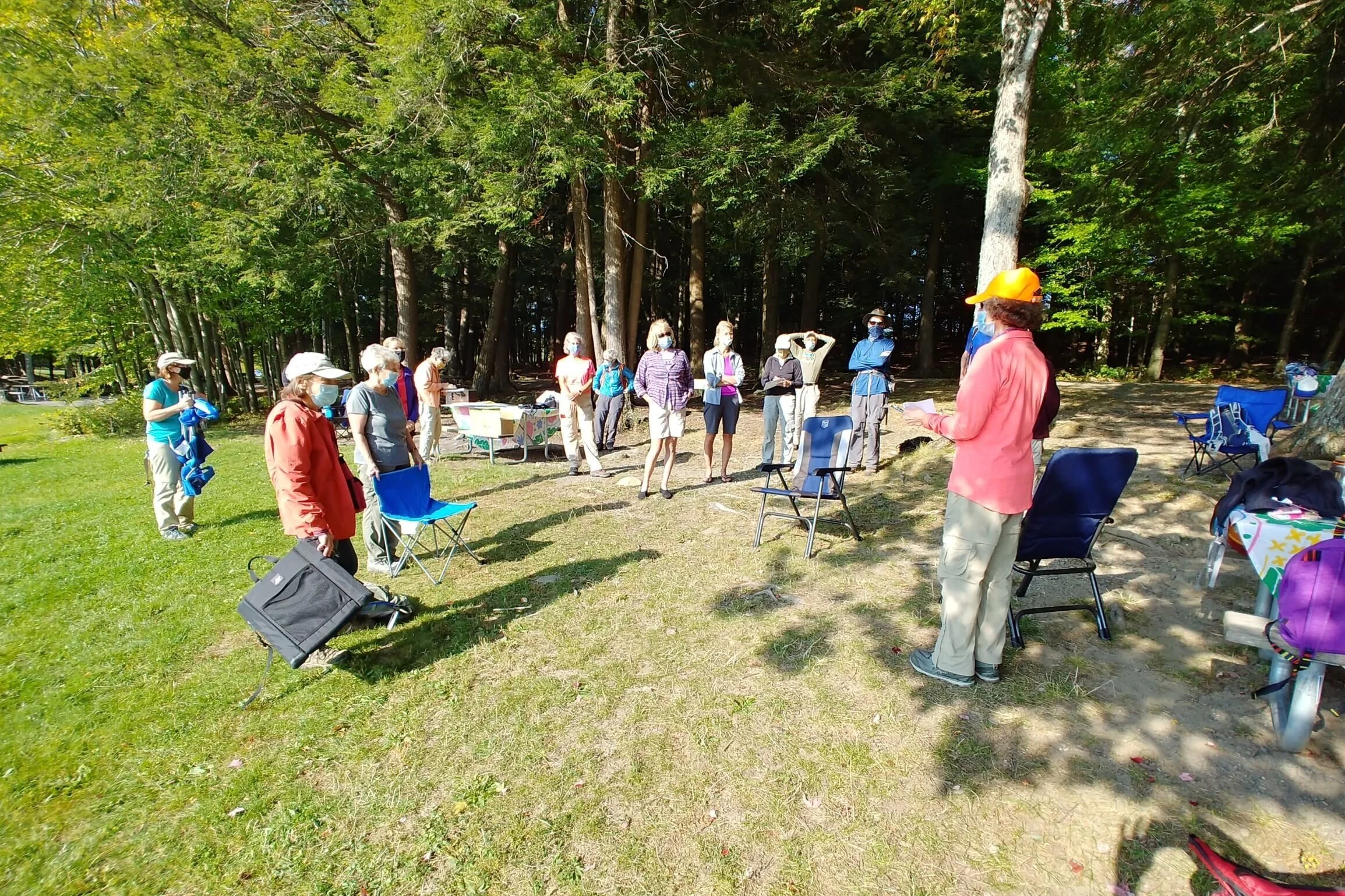 Gathering near the beach. Pic by K Ross