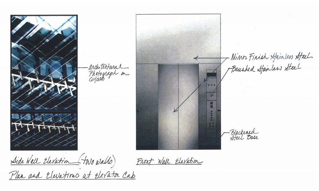 Preliminary design artwork and sketch