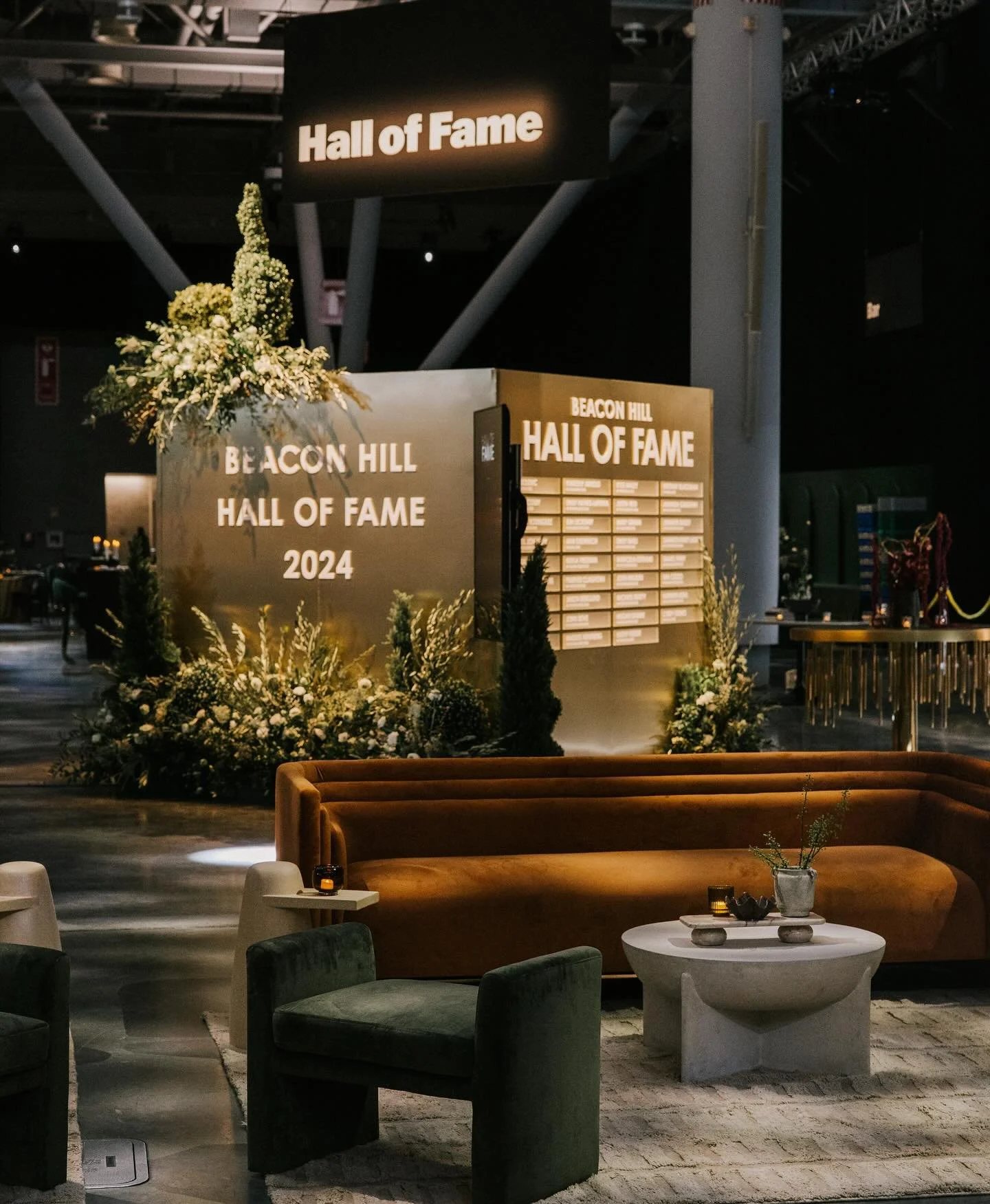 Two years ago we added the Hall Of Fame exhibit to our @beaconhill_expertsatwork awards show design as an experiential look at that previous year&rsquo;s achievements. Each year it is transformed and enhanced to match the theme. 

2024&ndash;Art Gall