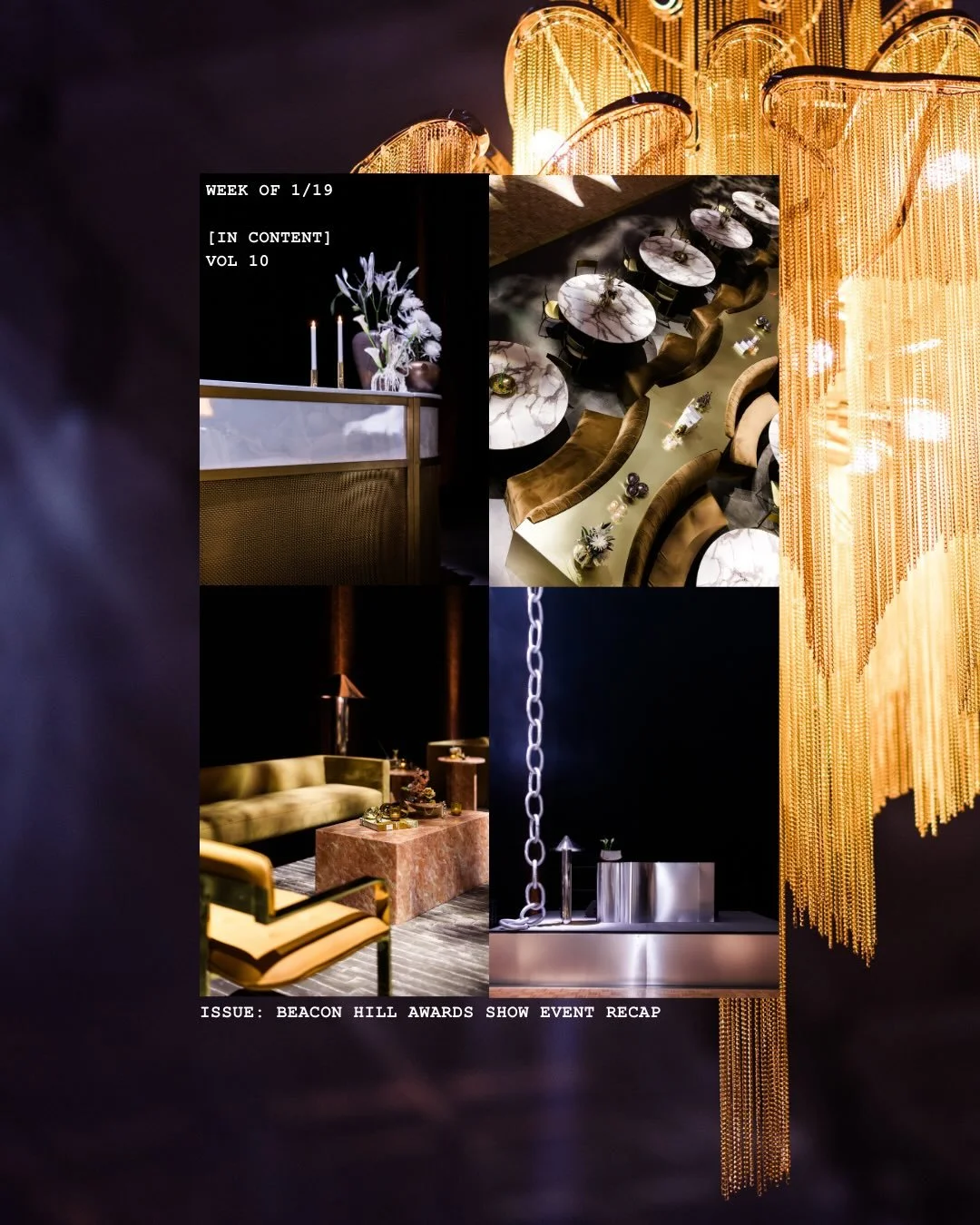 The Beacon Hill Award Show December 2025 content is in&mdash;event theme: reflection, achieved through mixed metallics seen in our custom fabrication, lighting design, and multi-dimensional installations. 

📷 @marynguyenphotography 
Client: @beaconh