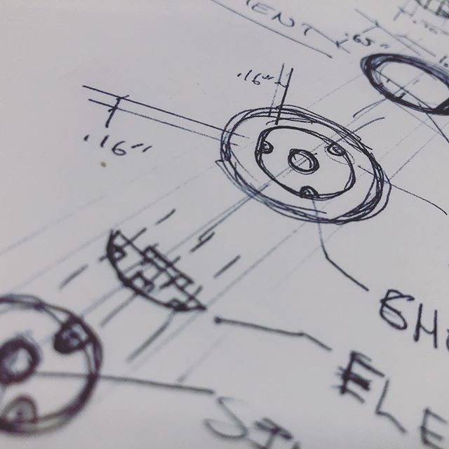 Just finished engineering the Luminaire behind this sketch.  CNC programing should be completed Friday.  I&rsquo;m very excited to bring this one to life.  #lightingdesign #industrialdesign