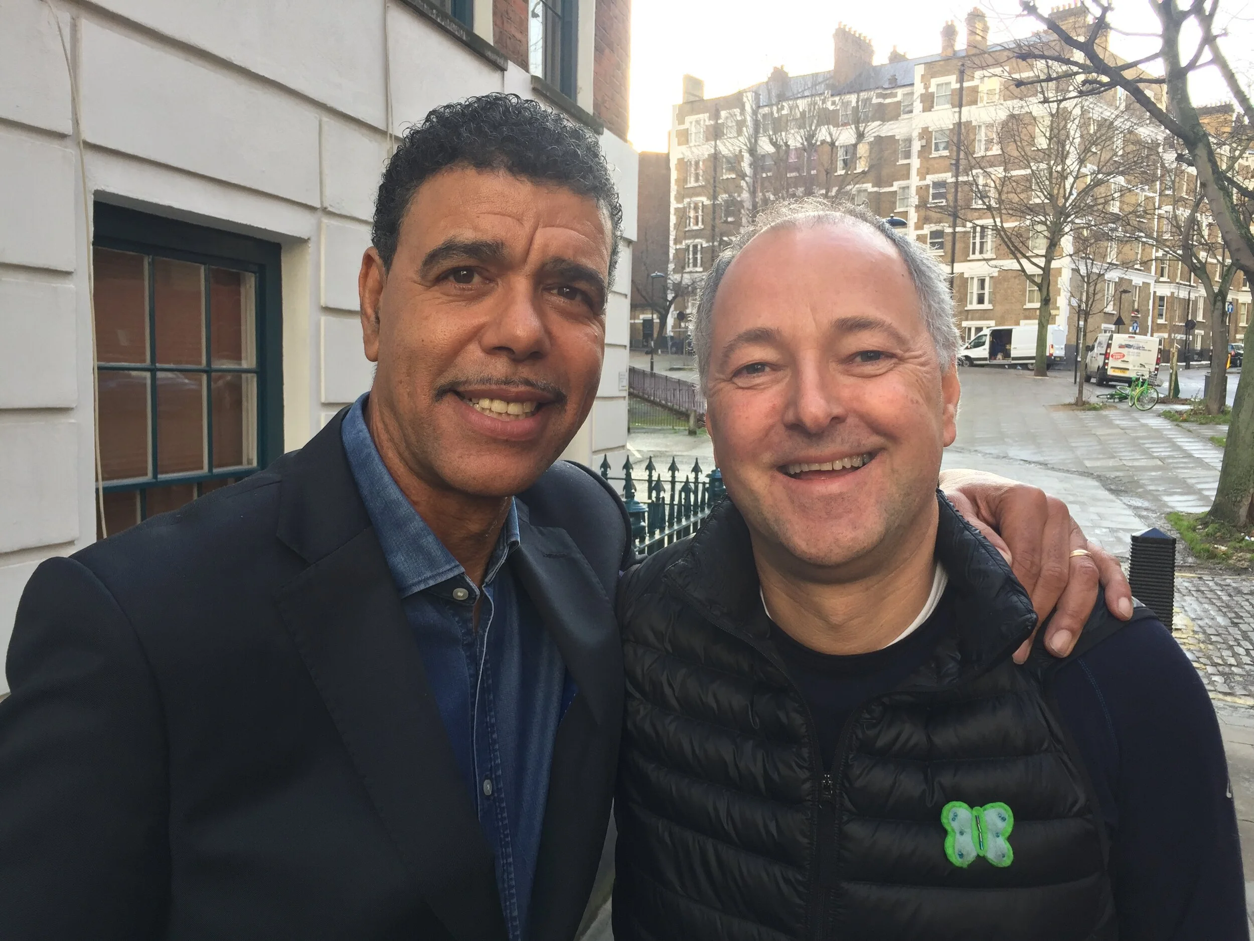 Kammy and I during the shooting of Every Mind Matters