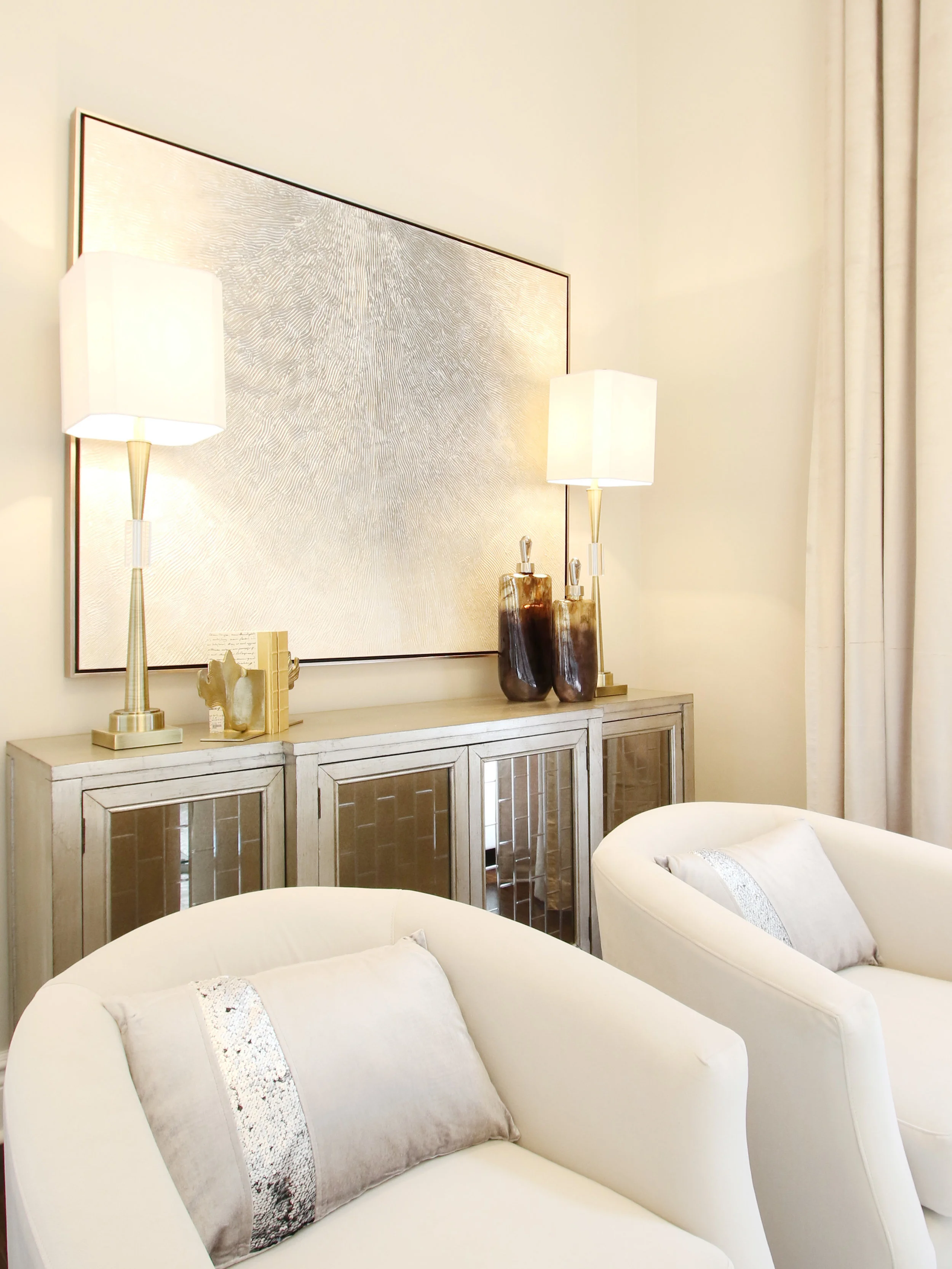 LIVING, FAMILY AND OFFICE ROOM MAKEOVER — KIMMBERLY CAPONE INTERIOR DESIGN