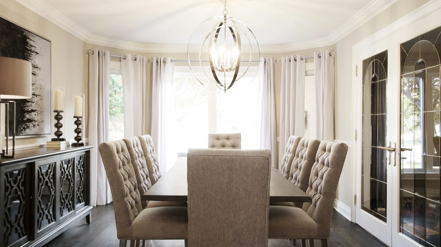 STRIKING DINING ROOM MAKEOVER — KIMMBERLY CAPONE INTERIOR DESIGN