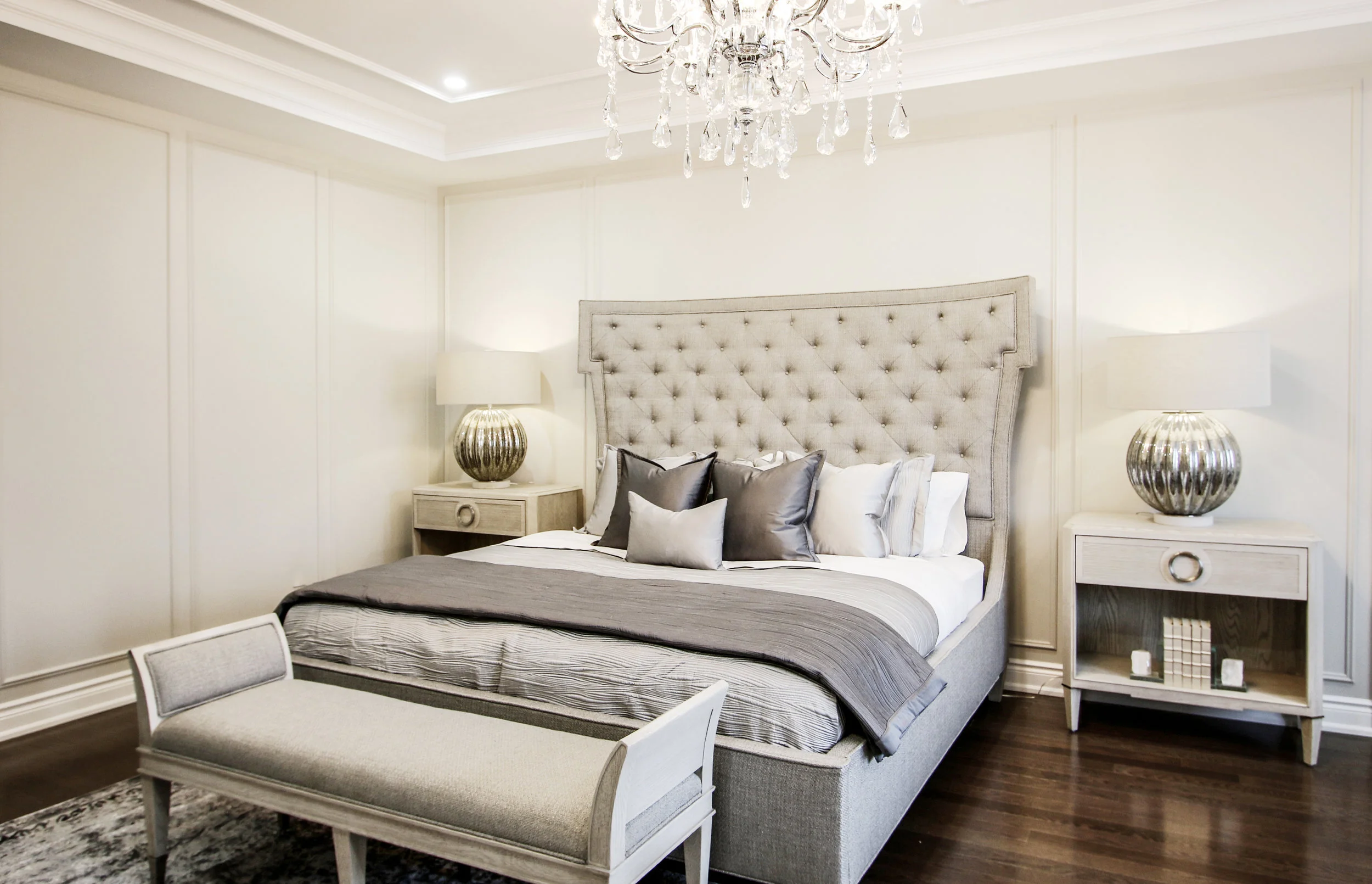 Elegant King City Bedroom Makeover 