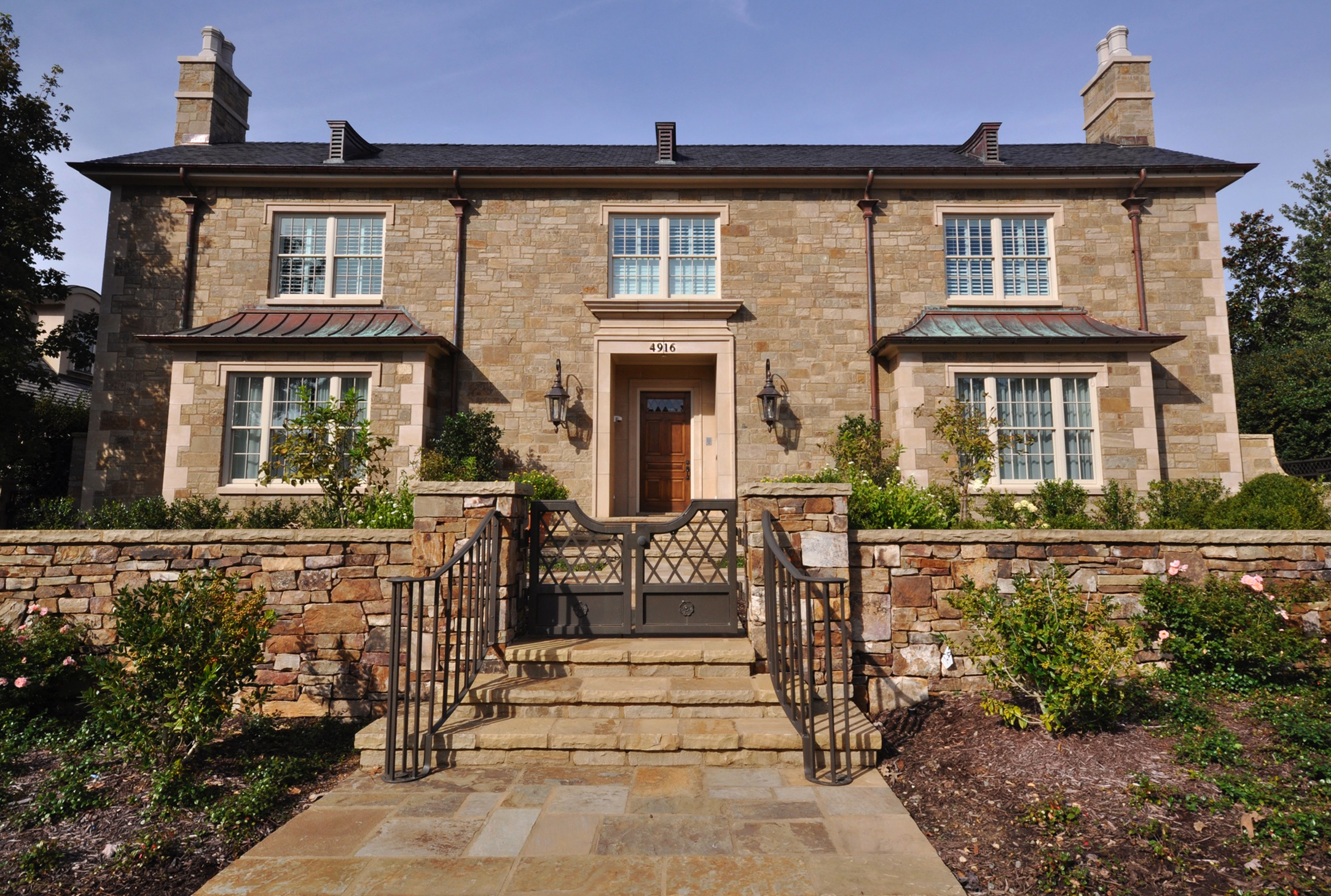 Gracious Georgian Stone House in the Heights