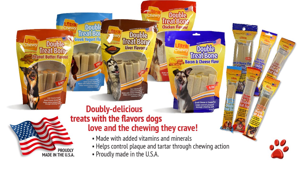 ultra chewy double treat bone
