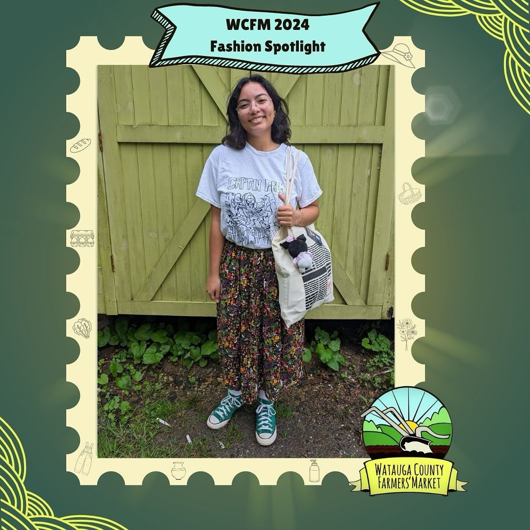 🌻Farmers&rsquo; Market Fashion Spotlight🌻

🤩Mari Milla (@canigetsomewater) shines as this week&rsquo;s fashion icon! With her tote filled with locally sourced treasures, Mari embodies the essence of sustainable chic.💃🏻

🌻Caught in a moment of m