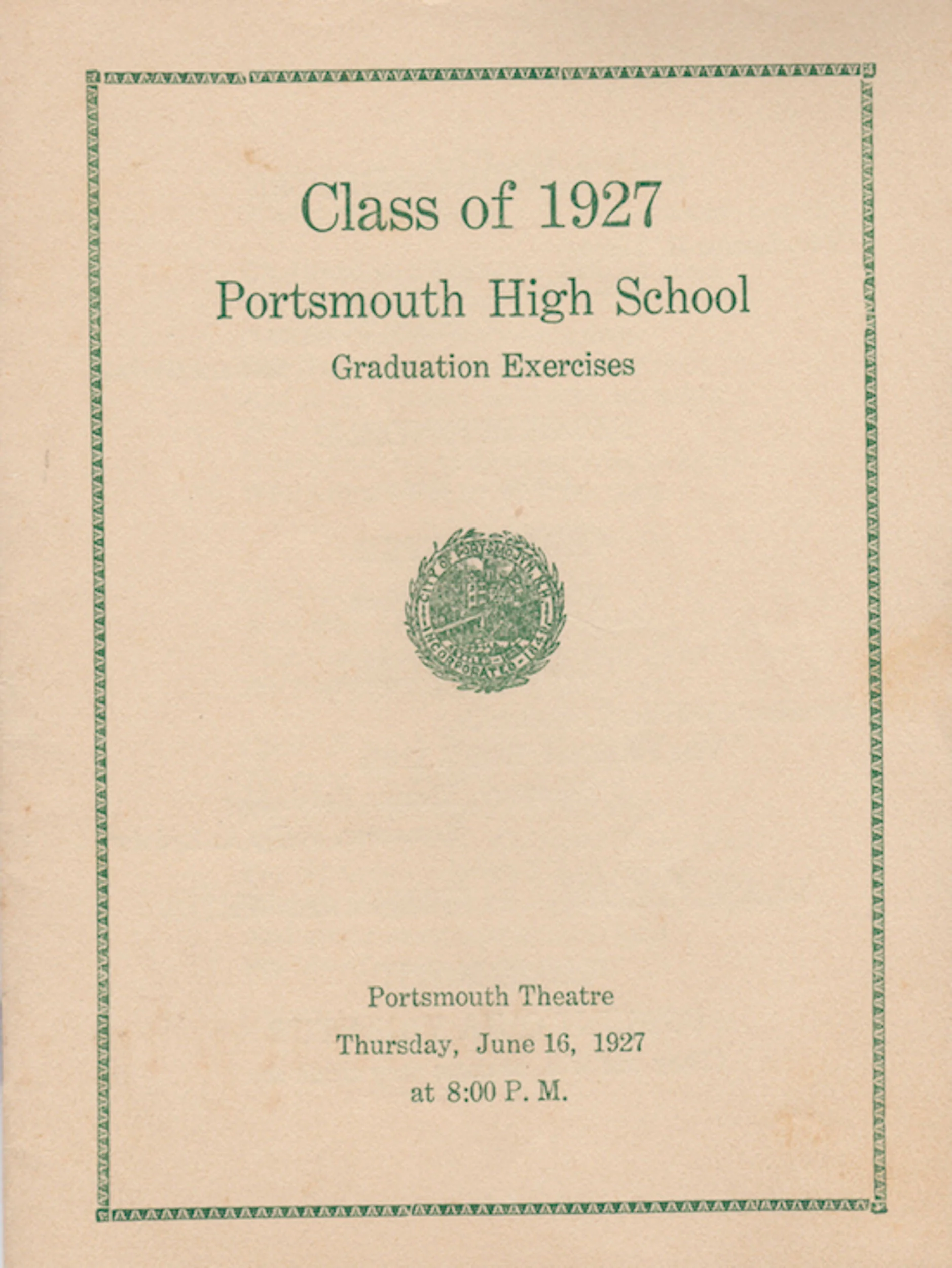 Margaret High School Graduation 1927