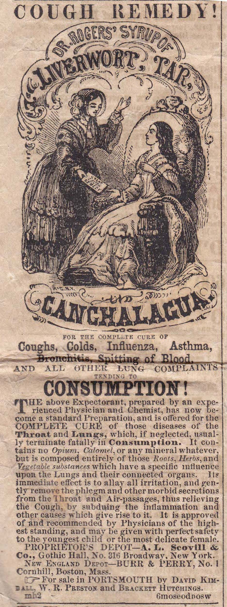 Exerpt from Portsmouth Daily Morning Chronicle - 1853