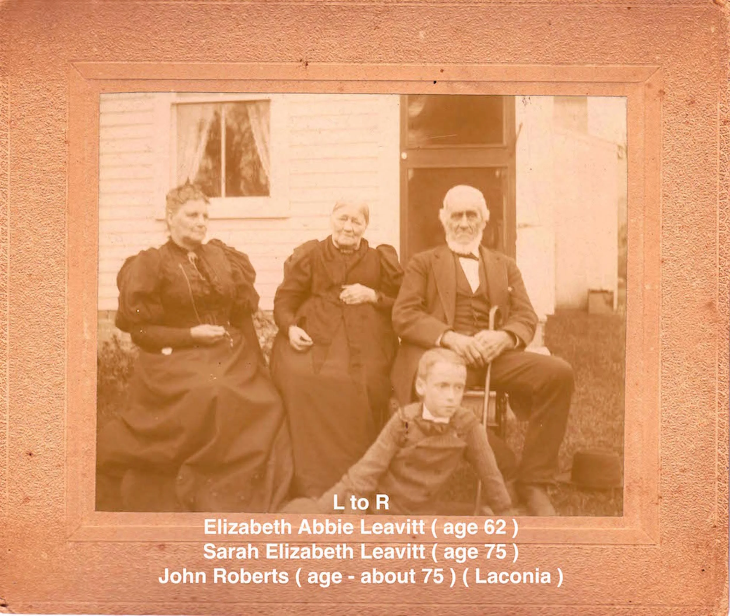 Elizabeth Abbie Leavitt Sarah Elizabeth Leavitt John Roberts