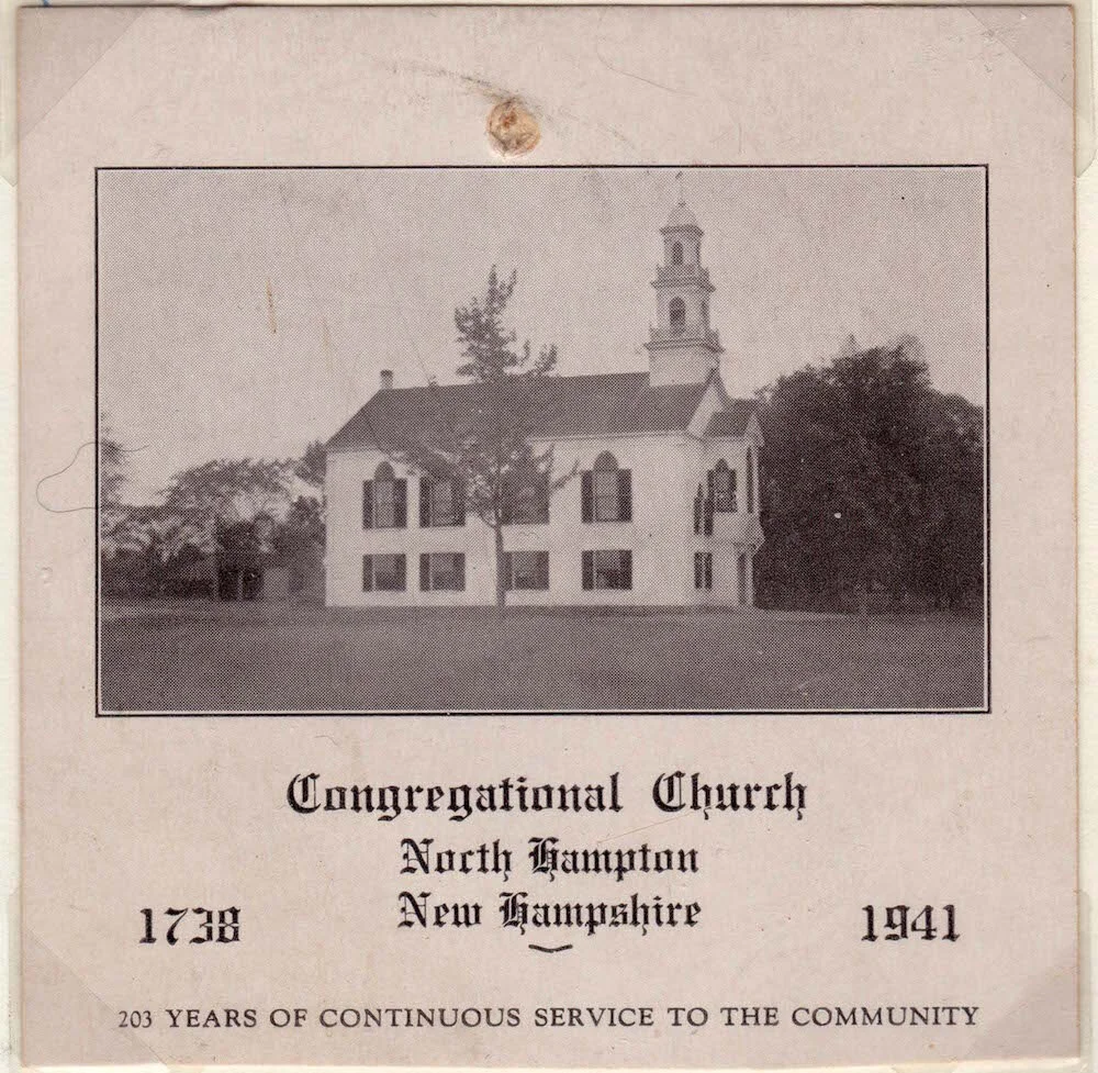  Congregational Church Calendar 1941 