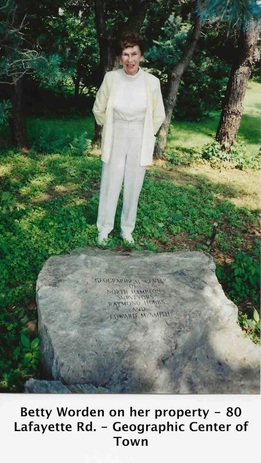 Betty Worden - 80 Lafayette Rd. - Geographic Center of North Hampton