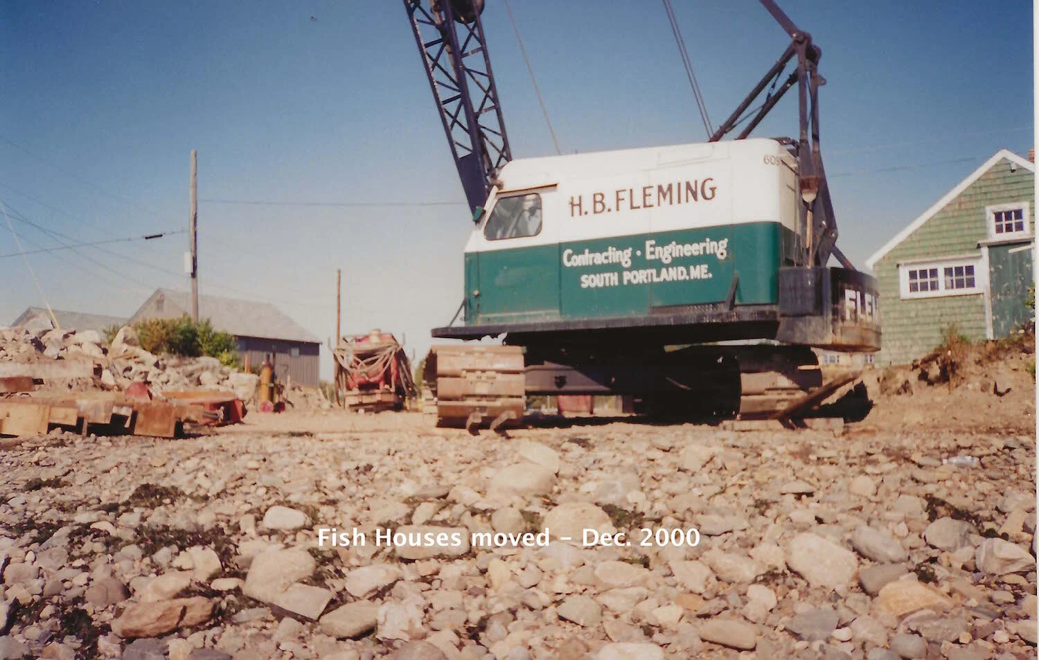 Fish Houses moved - Dec. 2000