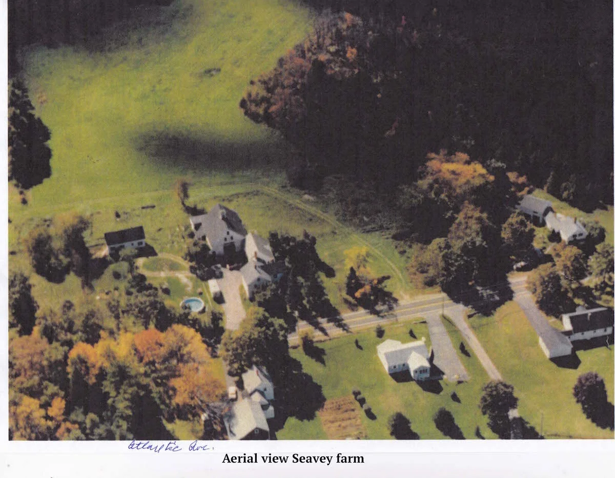 aerial view of Seavey Farm
