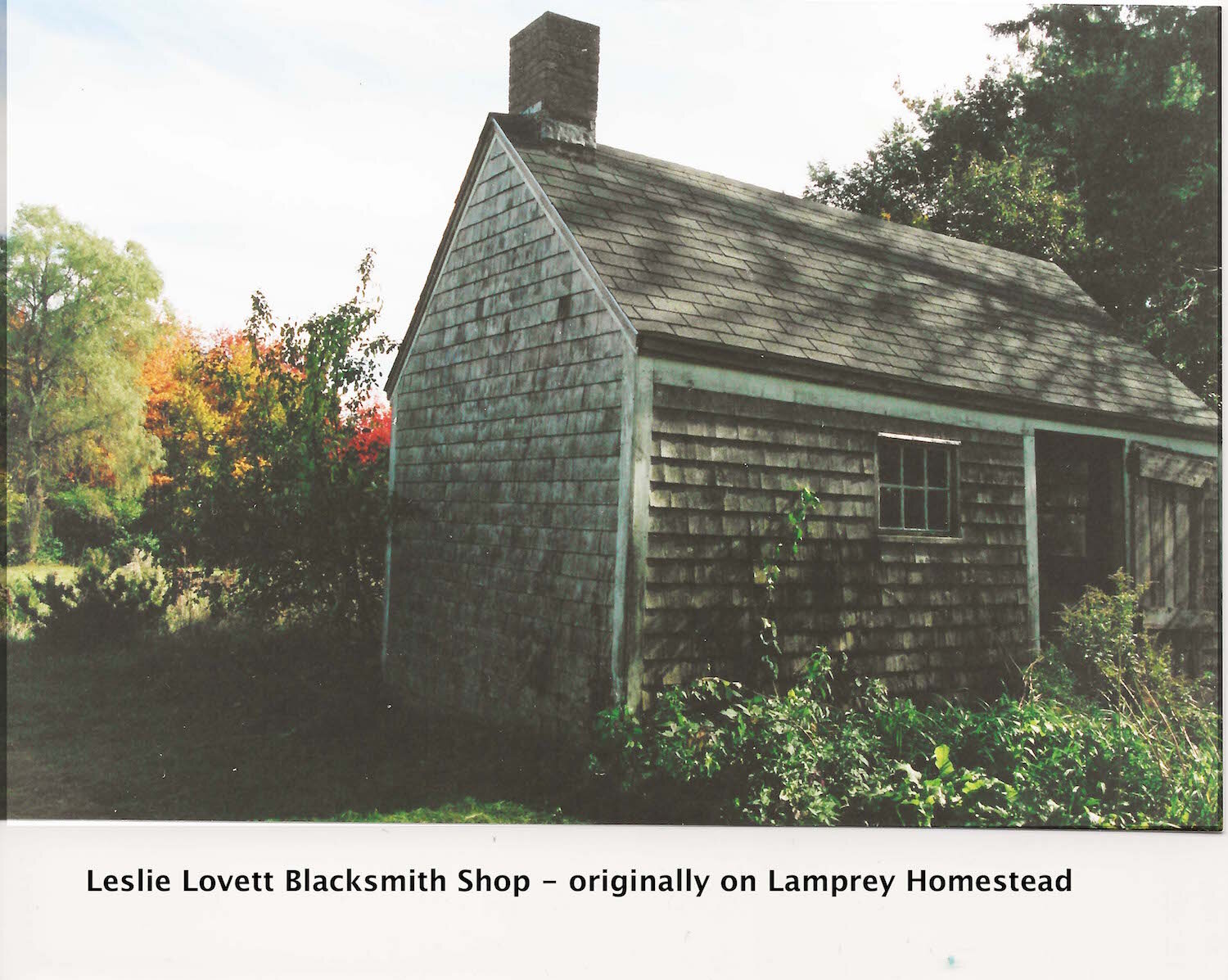 Leslie Lovett Blacksmith Shop - Lamprey Homestead