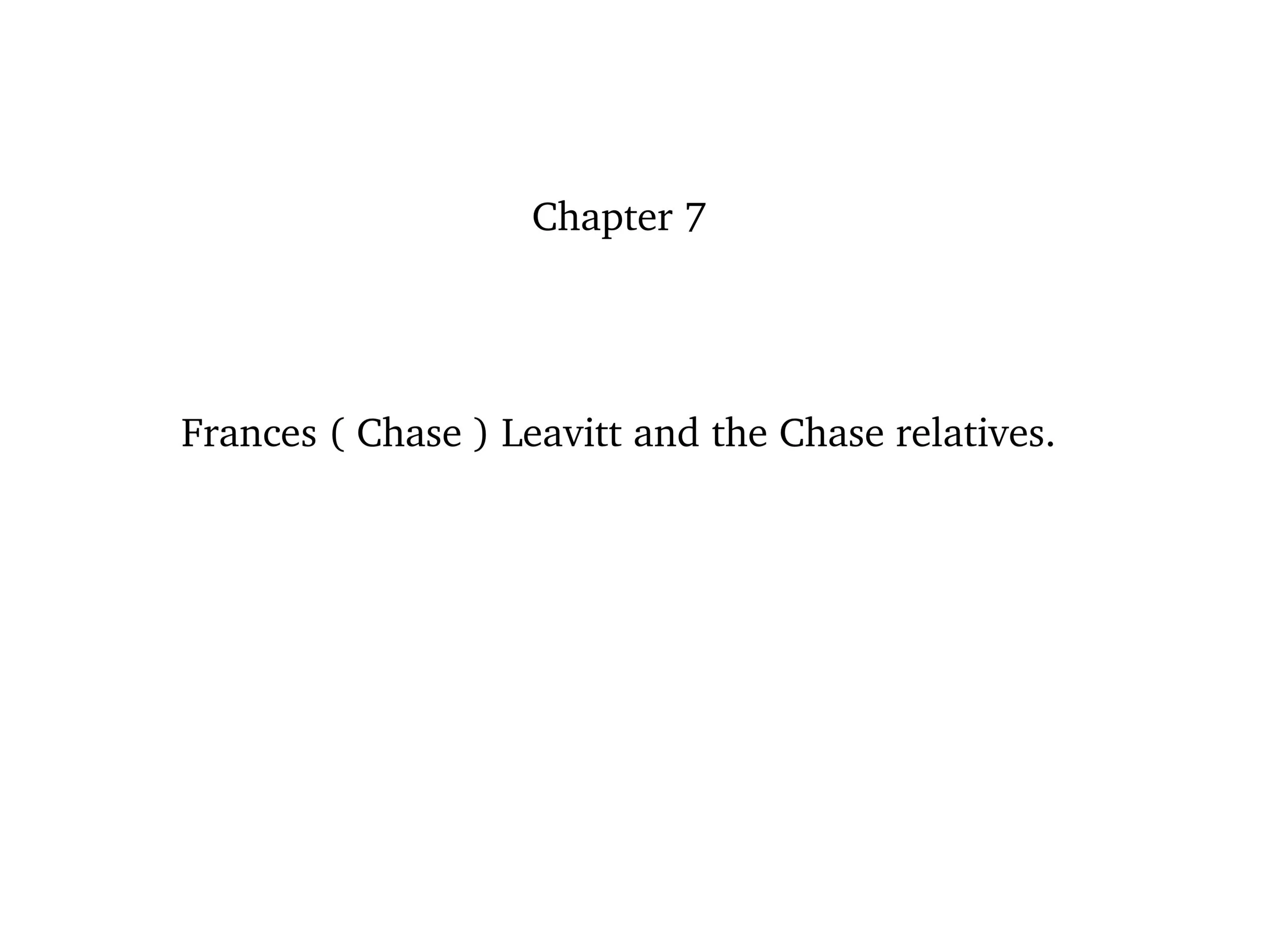  Frances Chase Leavitt 