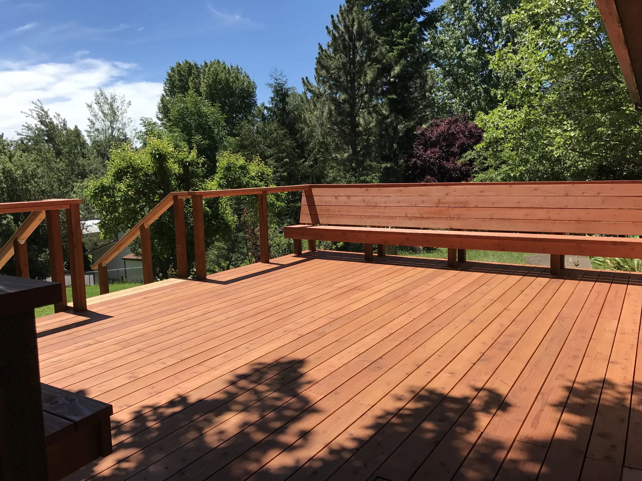 Redwood deck