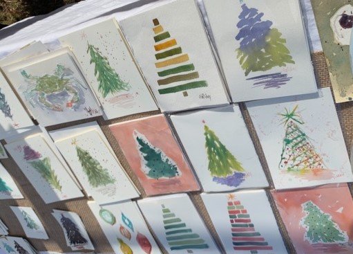 Watercolor Christmas Cards