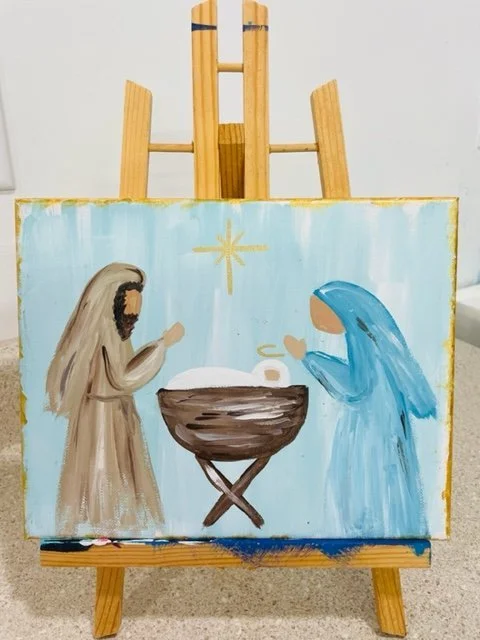 Away in a Manger Painting 