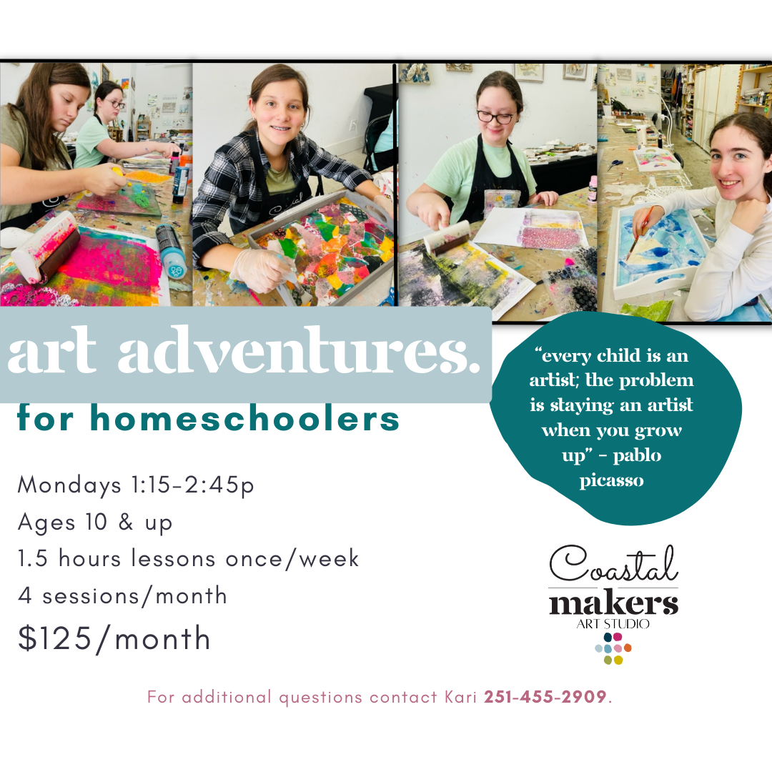 Weekly Art Adventures for Homeschoolers