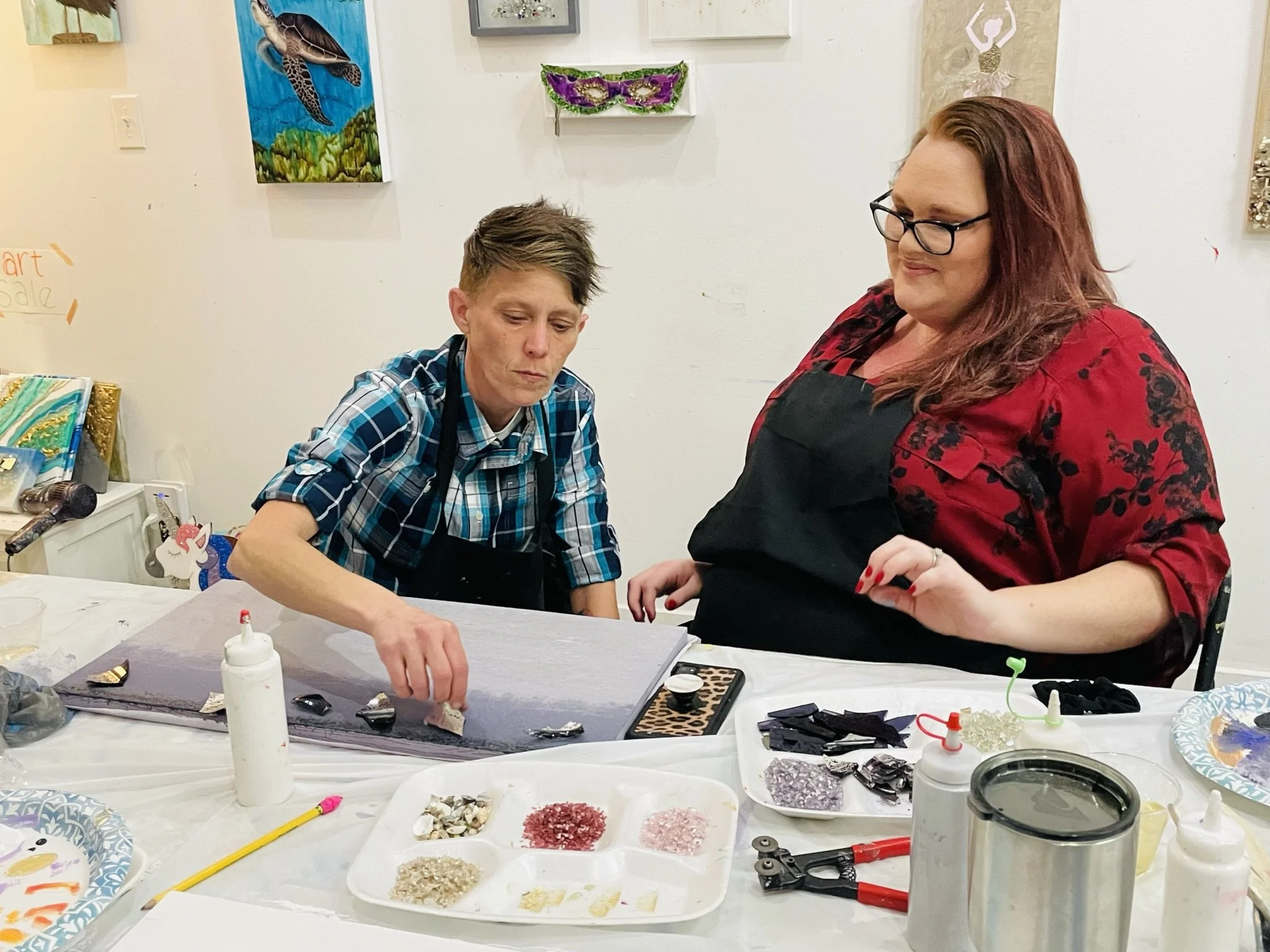 Glass &amp; Resin Date Night 