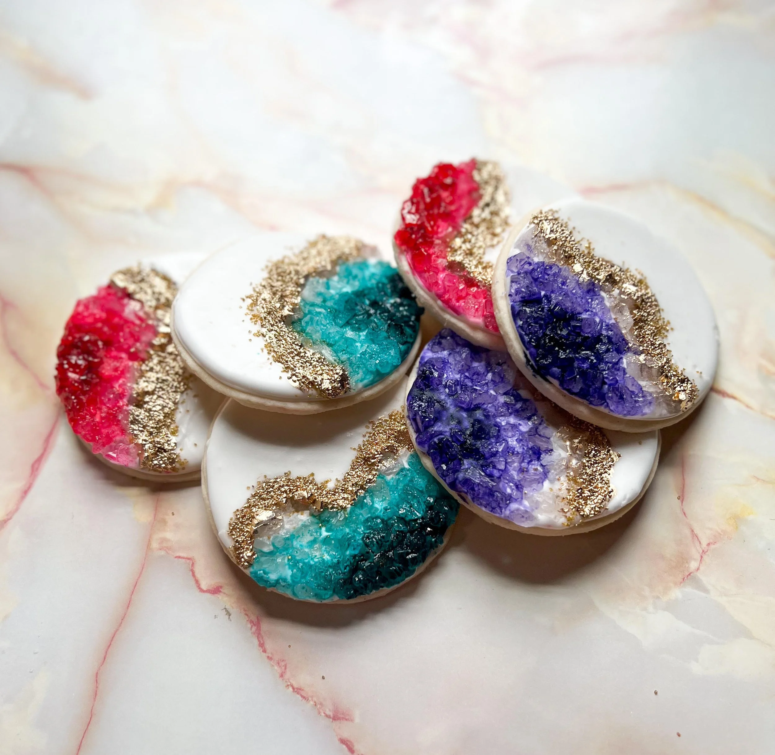 Edible Art: Geode Cookies