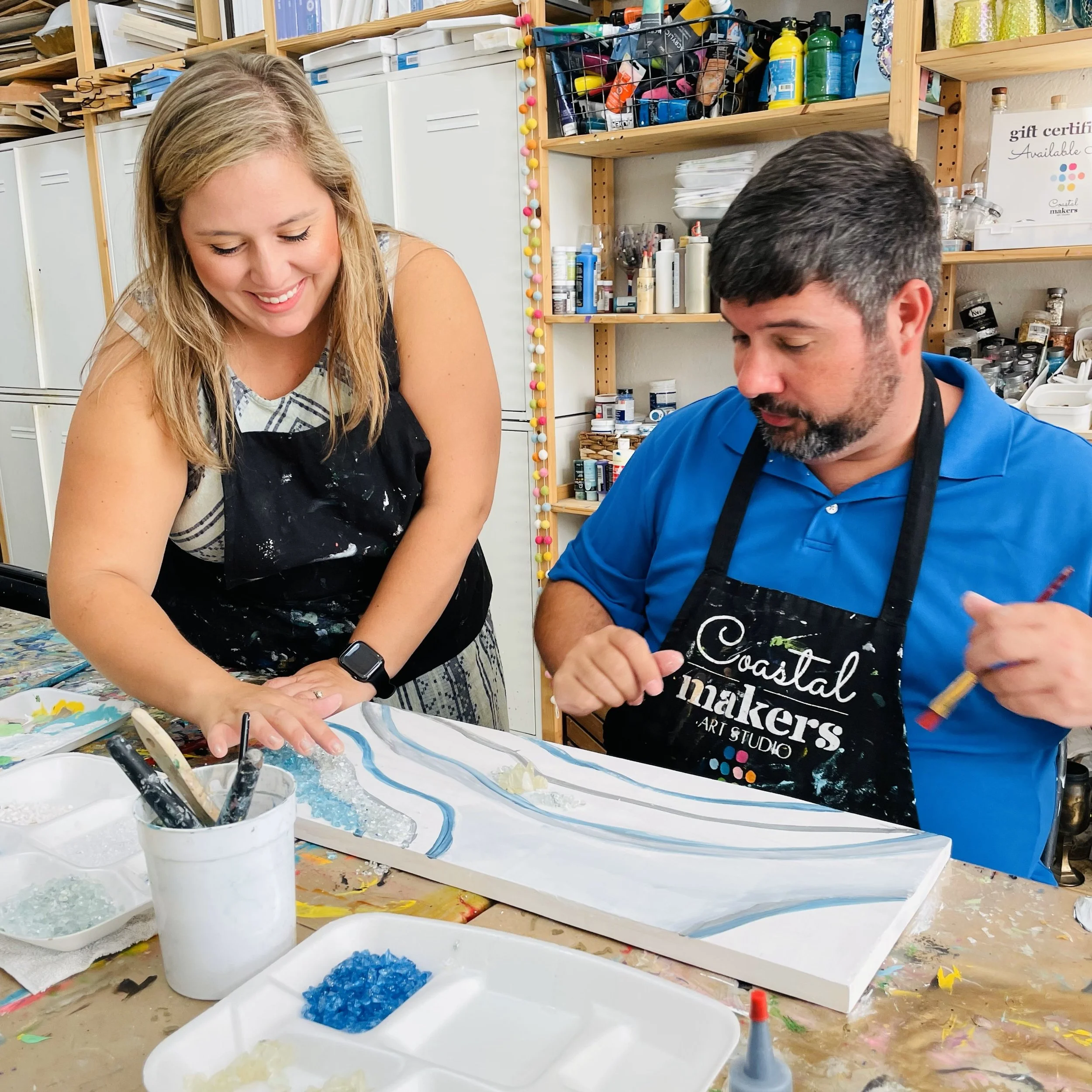 Glass & Resin Date Night